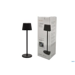 GEORGINA-LAMPADA DA TAVOLO NERA RICARICABILE CM11 H 38 LP-GE-BL