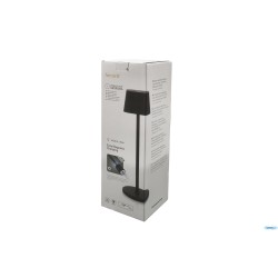 GEORGINA-LAMPADA DA TAVOLO NERA RICARICABILE CM11 H 38 LP-GE-BL