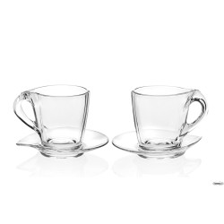 HAPPY - SET 2 TAZZE CAPPUCCIO CL 26 CON PIATTINO