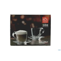 HAPPY - SET 2 TAZZE CAPPUCCIO CL 26 CON PIATTINO