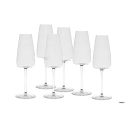 I MERAVIGLIOSI-CONFEZIONE DA 6 CALICI CHAMPANGNE-PROSECCO CL. 40 12735-01