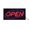INSEGNA LUMINOSA A LED CON SCRITTA OPEN CM 48X24X2  LS-OPEN