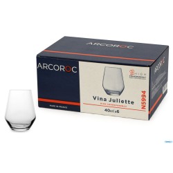 JULIETTE-CONFEZIONE 6 BICCHIERI CL 40 H 110 Ø 88 MM FORMA ALTA