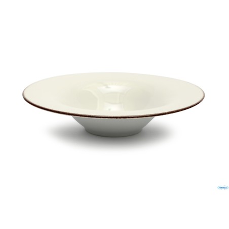 JUPITER PIATTO PORCELLANA FILO MARRONE -PASTA BOWL  CM 30 3229 BACKSTAMP LIONESS A STAMPO