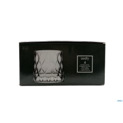 LEAFY FB TUMBLER WHISKY CONFEZIONE DA 4 PEZZI - CL 30 DIAMETRO CM.9,0 - H.8,5 - 420194-1113171