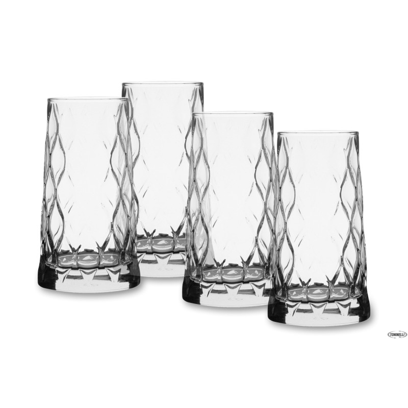 LEAFY FH TUMBLER LONG DRINK CONFEZIONE DA 4 PEZZI - CL 45 DIAMETRO CM.8,3 - H.15,0 - 420955-1111858 LEAFY FH TUMBLER LONG DRINK CONFEZIONE DA 4 PEZZI - CL 45 DIAMETRO CM.8,3 - H.15,0 - 420955-1111858