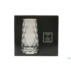 LEAFY FH TUMBLER LONG DRINK CONFEZIONE DA 4 PEZZI - CL 45 DIAMETRO CM.8,3 - H.15,0 - 420955-1111858