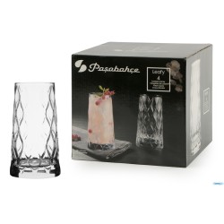 LEAFY FH TUMBLER LONG DRINK CONFEZIONE DA 4 PEZZI - CL 45 DIAMETRO CM.8,3 - H.15,0 - 420955-1111858