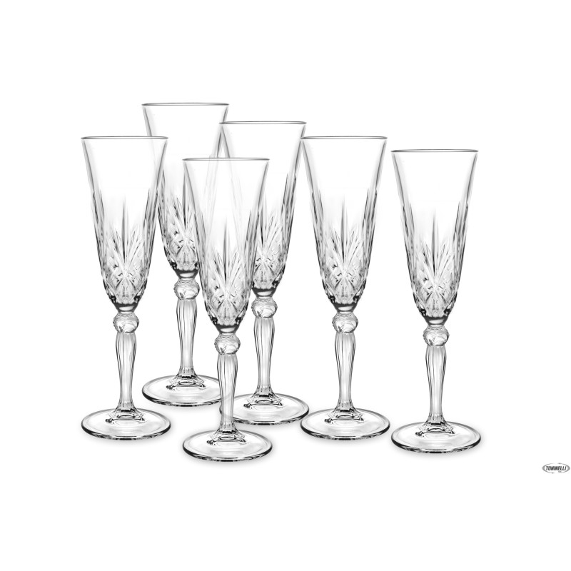 MELODIA - CONFEZIONE 6 CALICI FLUTE CL 16 25600020206