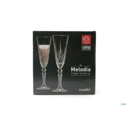 MELODIA - CONFEZIONE 6 CALICI FLUTE CL 16 25600020206