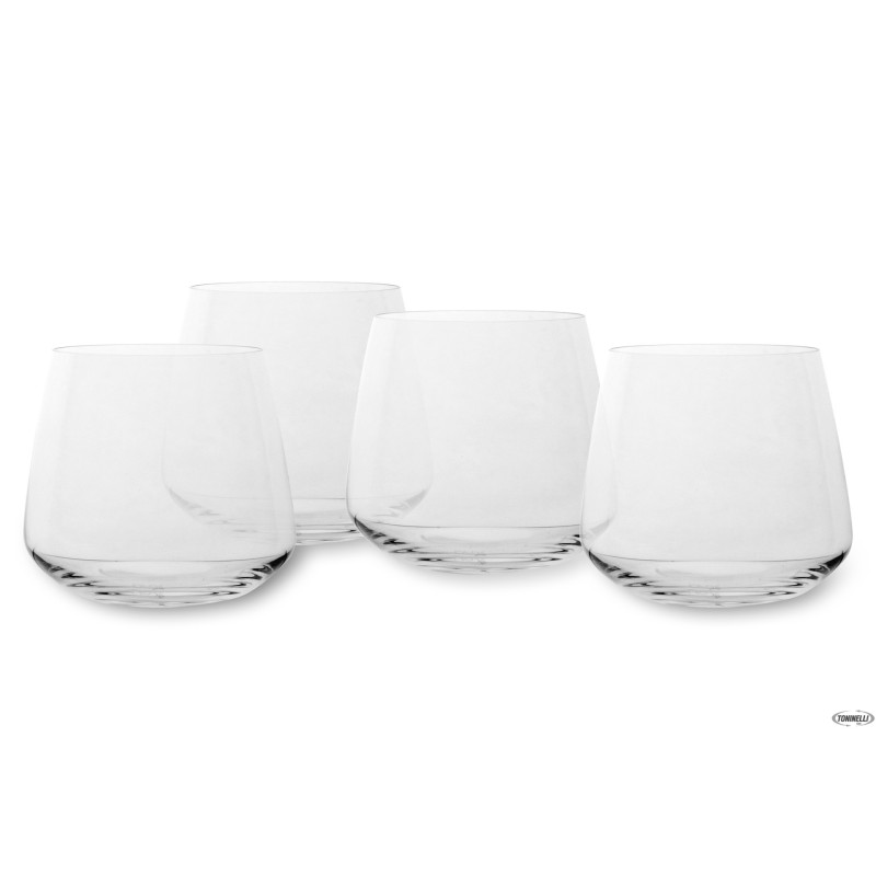MIRAGE-CONFEZIONE 4 BICCHIERI DOF WHISKY CL.38,5 NUDE 64001