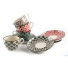 MOSAIK-CONFEZIONE 4 TAZZE THE CON PIATTO CL.16 DECORI ASSORTITI  RH8621L-S4