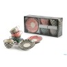 MOSAIK-CONFEZIONE 4 TAZZE THE CON PIATTO CL.16 DECORI ASSORTITI  RH8621L-S4