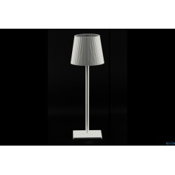 PLISSE-LAMPADA TAVOLO LED CM.10XH.34 BIANCA