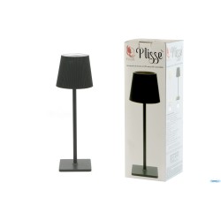 PLISSE-LAMPADA TAVOLO LED CM.10XH.34 NERA
