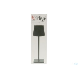 PLISSE-LAMPADA TAVOLO LED CM.10XH.34 NERA