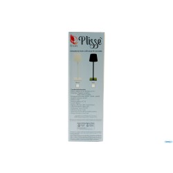 PLISSE-LAMPADA TAVOLO LED CM.10XH.34 NERA