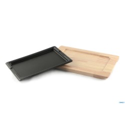 PROFESSIONAL THINK-PIASTRA GHISA CM.27X18 CON BASE LEGNO YY2125
