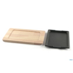 PROFESSIONAL THINK-PIASTRA GHISA CM.27X18 CON BASE LEGNO YY2125