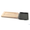 PROFESSIONAL THINK-PIASTRA GHISA CM.27X18 CON BASE LEGNO YY2125