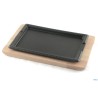 PROFESSIONAL THINK-PIASTRA GHISA CM.27X18 CON BASE LEGNO YY2125