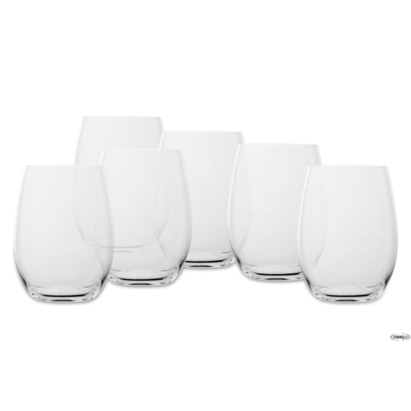 PURE WHITE-CONFEZIONE 6 BICCHIERI VINO CL.39 NUDE 64090 PURE WHITE-CONFEZIONE 6 BICCHIERI VINO CL.39 NUDE 64090