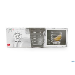 RIFLESSI - CONFEZIONE 3 BICCHIERI ACQUA