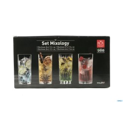 SET MIXOLOGY - CONFEZIONE 4 BICCHIERI HB ASSORTITI: 1 MELODIA, 1 TATTOO, 1 OASIS, 1 TIMELESS  26984020306