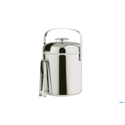 SET PORTAGHIACCIO ROTONDO INOX CM 14 H.22 LT.1,3