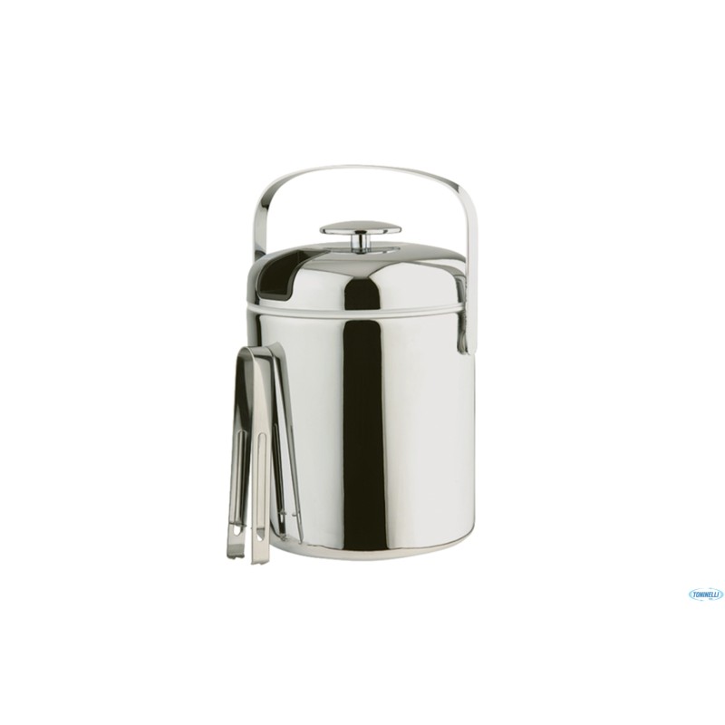 SET PORTAGHIACCIO ROTONDO INOX CM 14 H.22 LT.1,3 SET PORTAGHIACCIO ROTONDO INOX CM 14 H.22 LT.1,3