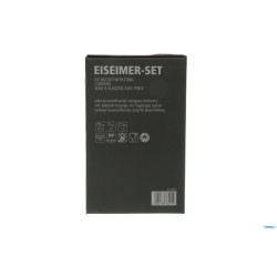 SET PORTAGHIACCIO ROTONDO INOX CM 14 H.22 LT.1,3