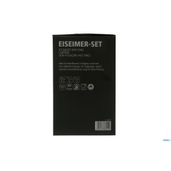 SET PORTAGHIACCIO ROTONDO INOX CM 14 H.22 LT.1,3