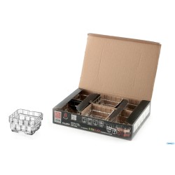 STACK - CONFEZIONE 6 COPPETTE 75 CLICK CLACK CL 12 CM 9,6X9,6 H 3,6 27701020006