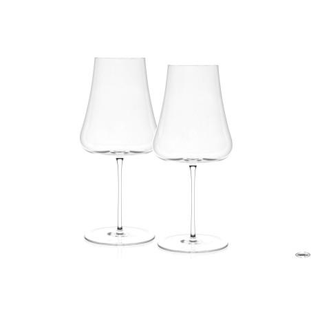 STEM ZERO VOLCANO-CONFEZIONE 2 CALICI VINO BIANCO CL 70  SOFFIATI A BOCCA MANUALMENTE 32020