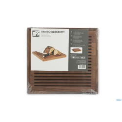 TAGLIERE GN 2/3 35,4 X 32,5 CM, H: 3,5 CM LEGNO DI NOCE (OLIATO) CON VASSOIO RACCOLTA ESTRAIBILE