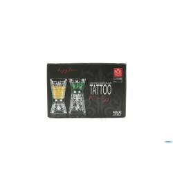 TATTOO-CLESSIDRA CONFEZIONE 6 BICCHIERI SHOT O JIGGER CL 6-3 26983020106