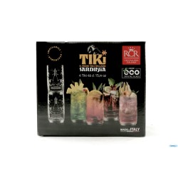 TIKI SARDINIA-CONFEZIONE 4 BICCHIERI FH CL 46 CM 7,6 H 13,6   27702020006