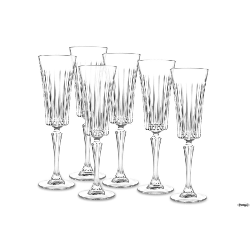 TIMELESS RCR- CONFEZIONE 6 CALICI FLUTE CL 21 25874020206