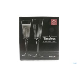TIMELESS RCR- CONFEZIONE 6 CALICI FLUTE CL 21 25874020206