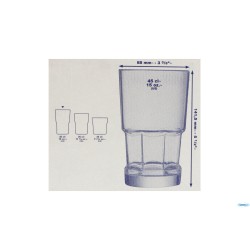 TRIBEKA - BICCHIERE VETRO TEMPERATO  CL.45 FH     L4256