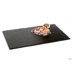 VASSOIO IN ARDESIA NATURALE GN 1.1 CM 53X32,5 SPESSORE 6-9 MM CON PIEDINI ANTISCIVOLO 00990