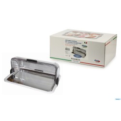 VETRINETTA CON VASSOIO INOX CM 46,5X31,5X19,5 L178VAS