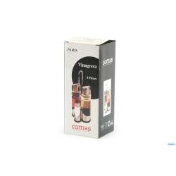 VINAGR SALEROS QUESE - MENAGE PARIS 4 PZ IN VETRO ED ACCIAIO INOX 3697