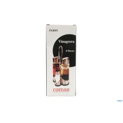VINAGR SALEROS QUESE - MENAGE PARIS 4 PZ IN VETRO ED ACCIAIO INOX 3697
