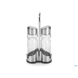 VINAGR SALEROS QUESE - MENAGE 2 PZ IN VETRO ED ACCIAIO INOX 3698