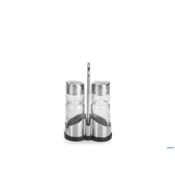 VINAGR SALEROS QUESE - SALE E PEPE PARIS IN VETRO ED ACCIAIO INOX 3699