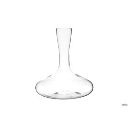 VINO - DECANTER IN VETRO CLASSICO DA LITRI 0,75. RASO BOCCA LT. 1,7 H. 25 CM DIAM. 22