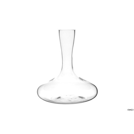 VINO - DECANTER IN VETRO CLASSICO DA LITRI 0,75. RASO BOCCA LT. 1,7 H. 25 CM DIAM. 22