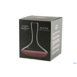 VINO - DECANTER IN VETRO CLASSICO DA LITRI 0,75. RASO BOCCA LT. 1,7 H. 25 CM DIAM. 22