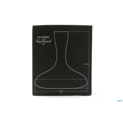 VINO - DECANTER IN VETRO CLASSICO DA LITRI 0,75. RASO BOCCA LT. 1,7 H. 25 CM DIAM. 22